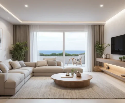 Cómo mezclar muebles blancos y madera para un hogar acogedor